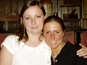 My sister, Lauren and Me at my wedding shower