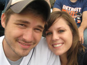 Deidra and Me at a Tigers game