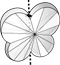 Cubic Zirconia Faceted Butterfly