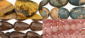 Bronzite, Morganite, Mexican Sunflower Agate, more gemstone beads