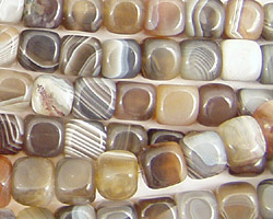 Botswana Agate Cube Round Edge 7mm