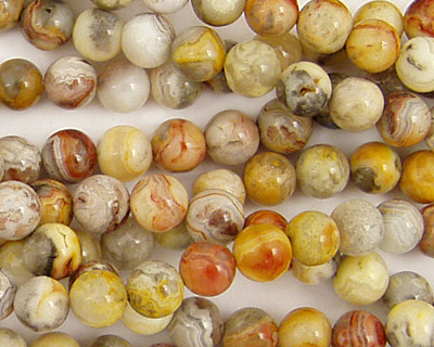 Crazy Lace Agate Round 6mm