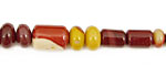 Mookaite Barrel Rondelle Graduated 6-8mm