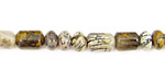 Picasso Jasper Barrel Rondelle 4-6mm