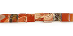 Red Bend Jasper Cube 6mm