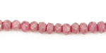 Rhodonite Faceted Rondelle 6mm