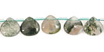 Moss Agate Briolette 10mm