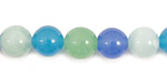 Blue Quartz (rainbow) Round 10mm