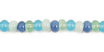 Blue Quartz (rainbow) Rondelle 6mm