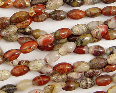 Red Silver Leaf Rice 6x4mm