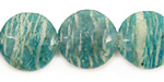 Russian Amazonite Puff Coin 18mm
