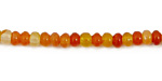 Madagascar Carnelian Rondelle 4mm