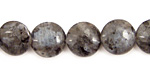 Blue Pearl Puff Coin 12mm
