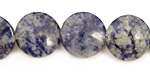 Brazil Sodalite Puff Coin 16mm