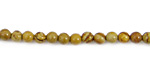 Am. Yellow Picture Jasper Round 4mm