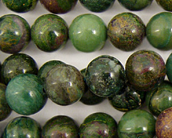 African Jade (dk. green) Round 10mm