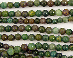 African Jade (dk. green) Round 4mm