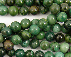 African Jade (dk. green) Round 6mm
