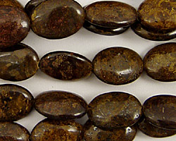 Bronzite Flat Oval 14x10mm