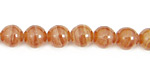 Brown Rhodochrosite Round 8mm