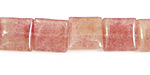 Ruby Quartz Puff Square 12mm