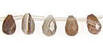 Botswana Agate Faceted Teardrop 7x10mm