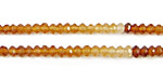 Hessonite Faceted Rondelle 3.5-4mm