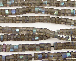 Labradorite Faceted Heishi 4-5mm