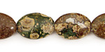 Chinese Ocean Jasper Flat Oval 18x13mm