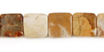 Conglomerate Jasper Flat Square 12mm