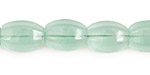 Green Flourite 6 Sided Rice 14x10mm