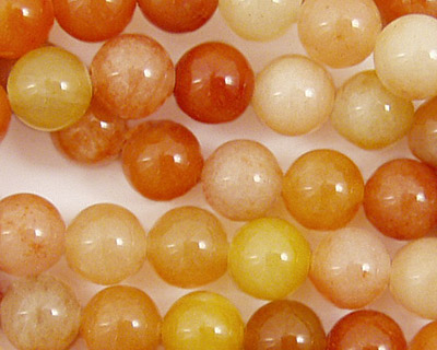 Old Yellow Jade Round 8mm