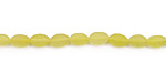 Olive Jade Flat Oval 6x4mm