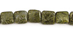 African Green Jasper Puff Square 10mm