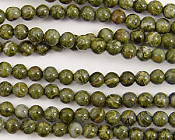 African Green Jasper Round 4mm