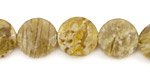 Feldspath Faceted Coin 14mm