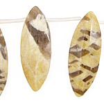 Feldspath Faceted Spear Drop 15x42mm