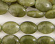 Green Jade Flat Oval 14x10mm