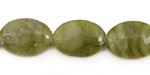 Green Jade Flat Oval 18x13mm