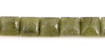 Green Jade Puff Square 10mm