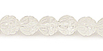 Rock Crystal Carved Flower Round 10mm