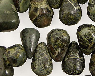 Green Conglomerate Jasper Teardrop 8-10x13-16mm
