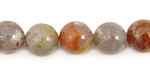 Brown Flower Agate Round 12mm