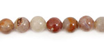 Brown Flower Agate Round 8mm
