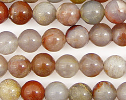Brown Flower Agate Round 8mm