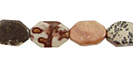 Coffee Bean Jasper Flat Octagon 14x10mm