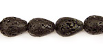 Lava Rock Teardrop 14x10mm