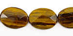 Tiger Eye Faceted Flat Oval 20x15mm
