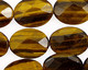Tiger Eye Faceted Flat Oval 20x15mm