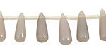 Gray Onyx (natural) Teardrop 5x15mm